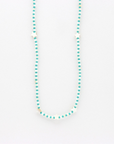 Pineapple Island Jimbaron Bay Beaded Necklace - Blue/White