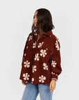 Sisstr Evolution Lush Palms Woven Shirt - Mahogany