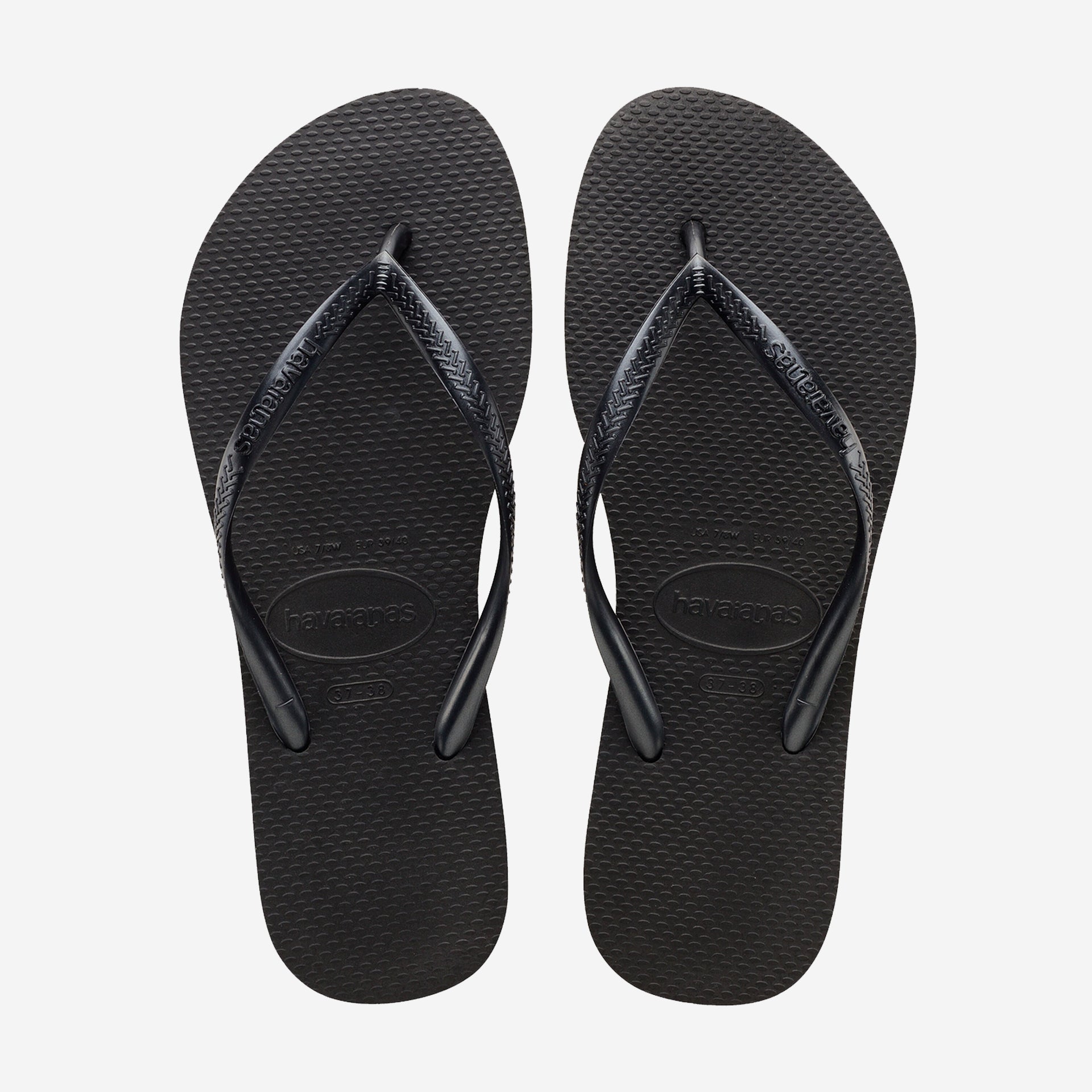 Havaianas Slim Flip Flops - Black - ManGo Surfing