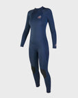 Sooruz FLY+ 4/3 Womens Back Zip Wetsuit - Navy - ManGo Surfing