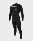 Sooruz Fighter 3/2 Mens Chest Zip Wetsuit - Black - ManGo Surfing