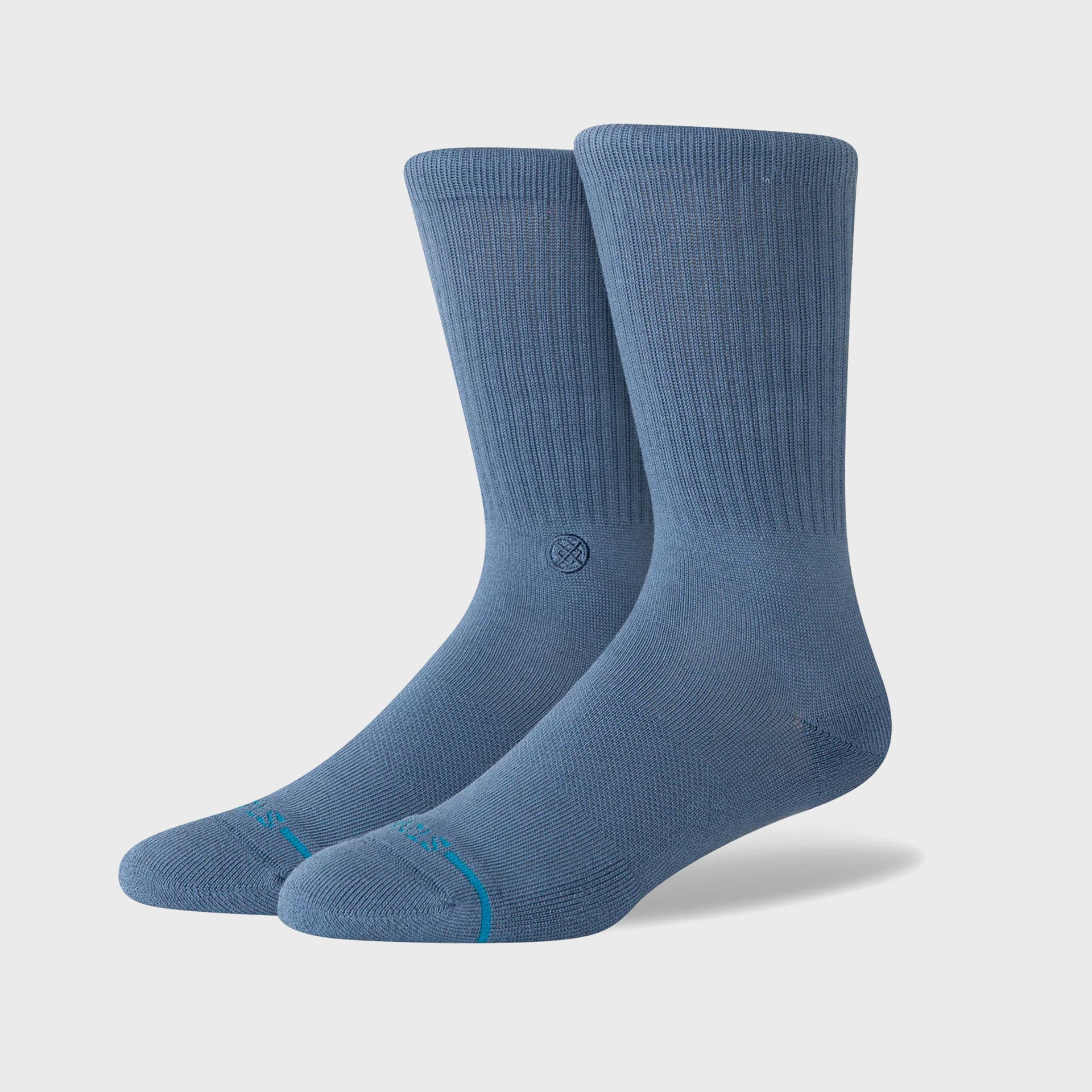 Stance Icon Crew Socks - Sea Blue - ManGo Surfing