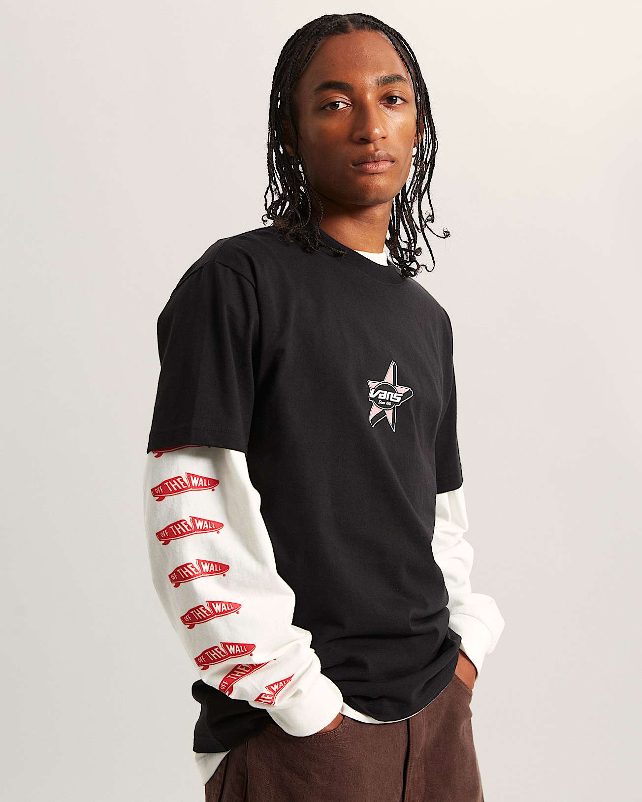 Vans Mens Starmarked Short Sleeve T-Shirt - Black