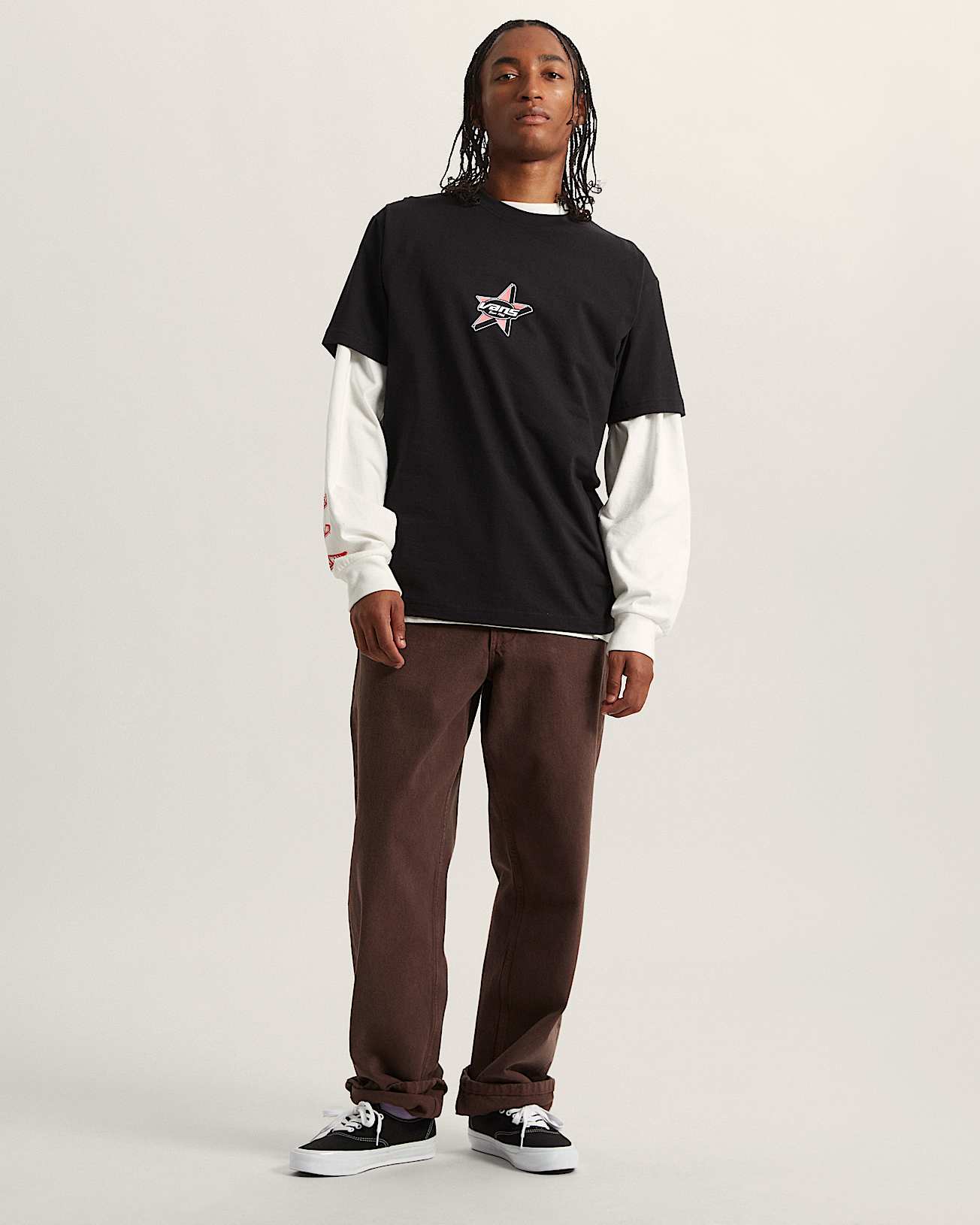 Vans Mens Starmarked Short Sleeve T-Shirt - Black