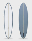 Aloha EZ-Mid PU PVCP Fun Surfboard 3F (1+2Future) - Steel Blue
