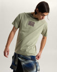 Vans Mens Stretch Short Seeve Logo T-Shirt - Soft Sage