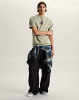 Vans Mens Stretch Short Seeve Logo T-Shirt - Soft Sage
