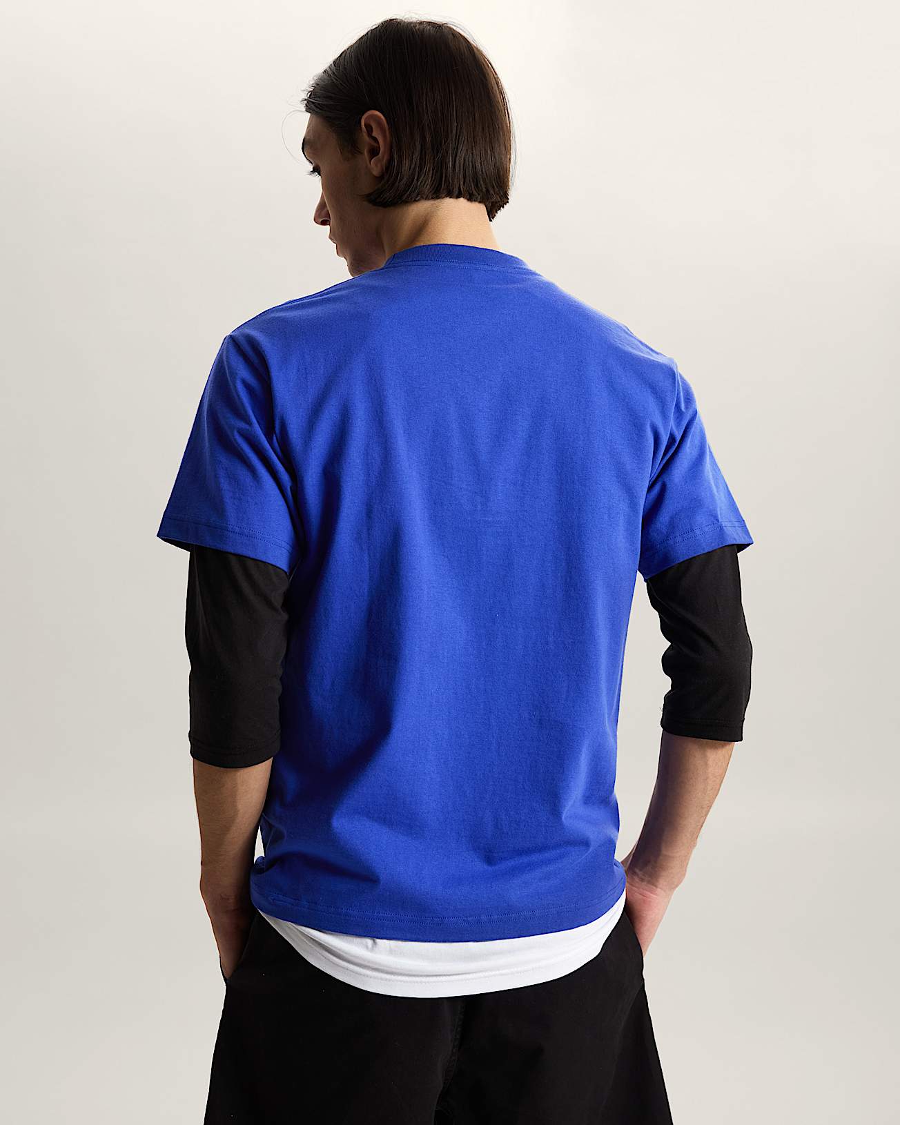 Vans Mens Stretch Short Seeve Logo T-Shirt - Royal Cobalt