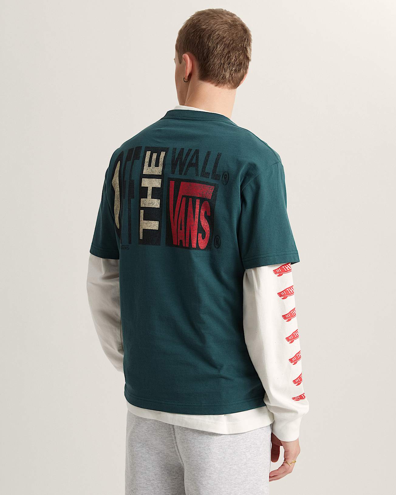 Vans Mens Stretch Stack Crackle T-Shirt - Mystic Moss