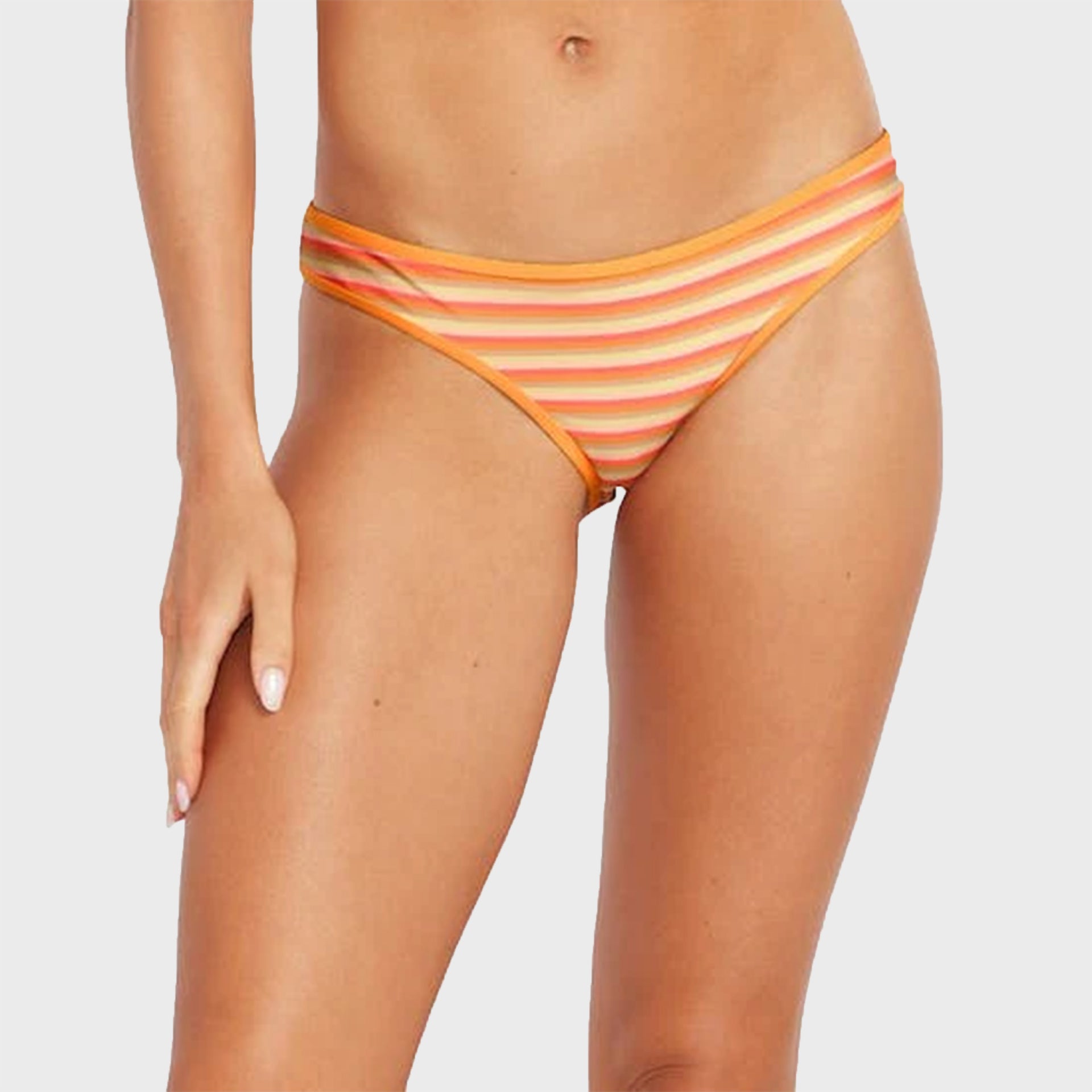 Volcom Stripe Or Wrong Hipster Bikini Bottoms - Womens Bikini Bottoms - Honey Gold - ManGo Surfing