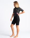 C-Skins Womens Element 3:2 BZ FL Shortie - Black/Meteor/Rose