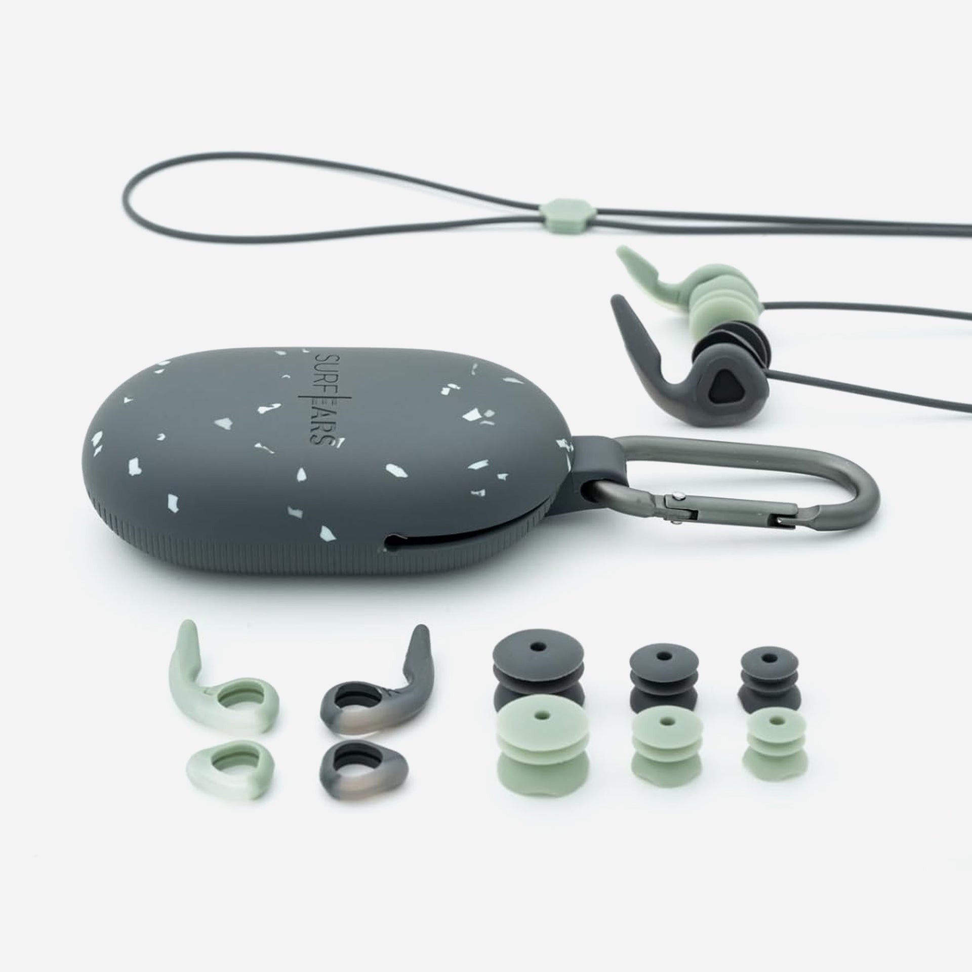 Surf Ears 4.0 Ear Plugs- Black/Sage - ManGo Surfing