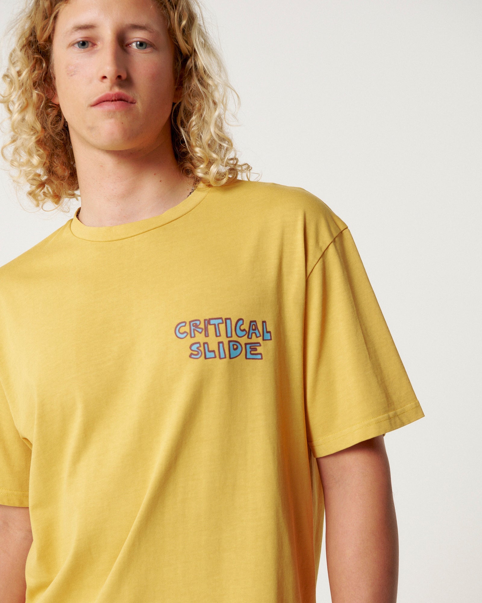 The Critical Slide Society Mens Logger T-Shirt - Mustard