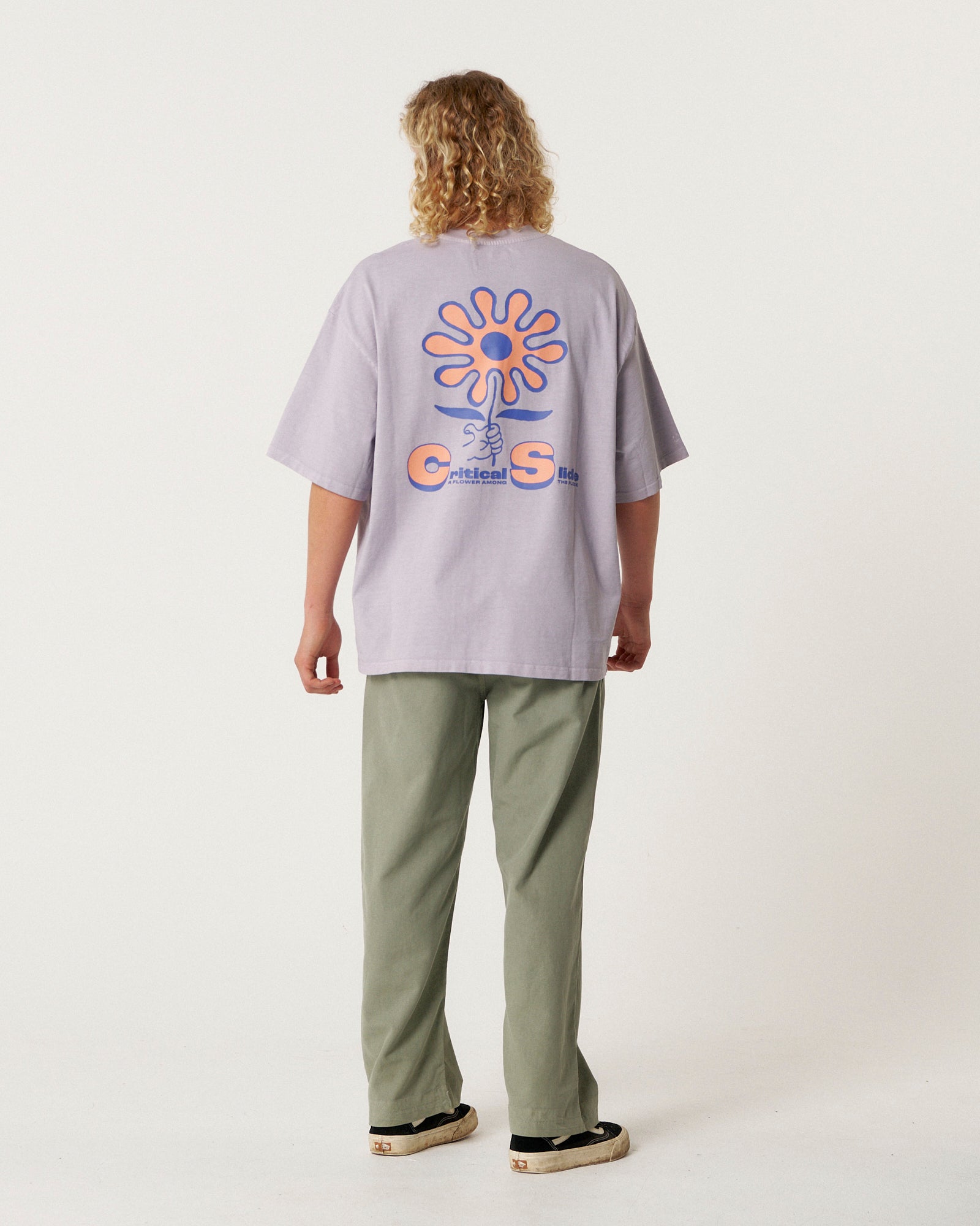 The Critical Slide Society Mens Power T-Shirt - Washed Purple