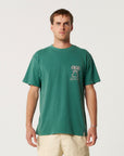 The Critical Slide Society Mens Daisy T-Shirt - Dusty Green