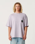 The Critical Slide Society Mens Jumbo Pocket T-Shirt - Washed Purple