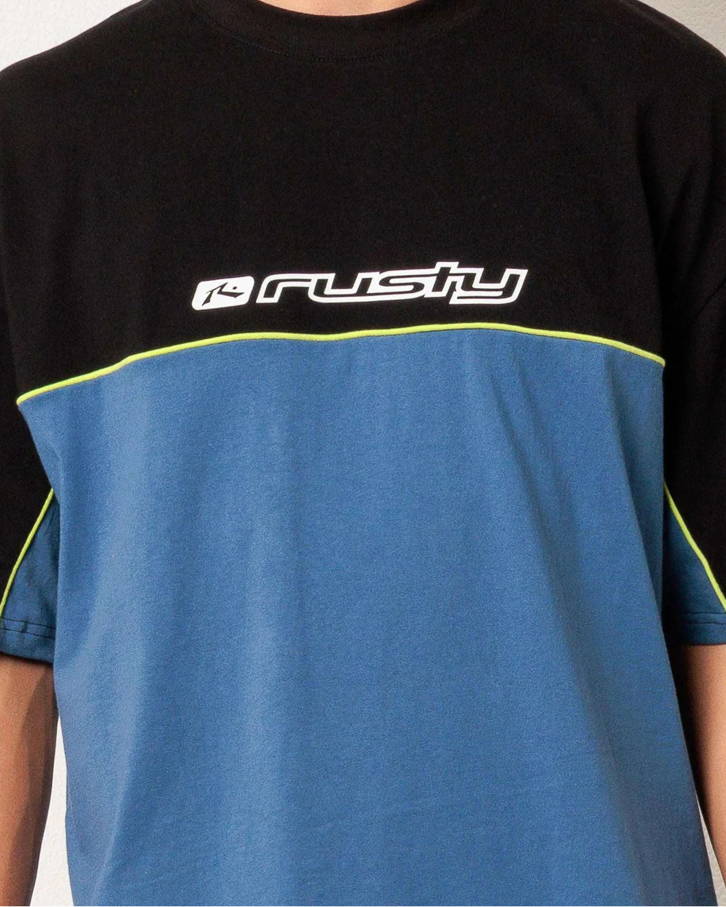Rusty Mens Infinity Short Sleeve T-Shirt - Atlantic Blue