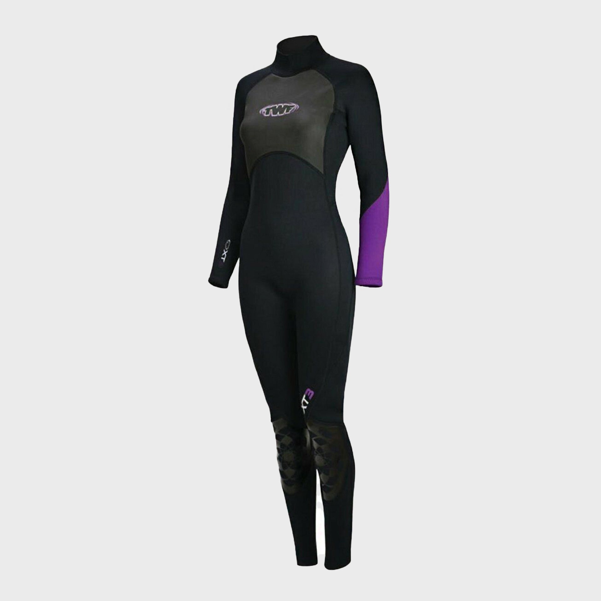 TWF XT3 3mm Womens Wetsuit - Black/Purple - ManGo Surfing