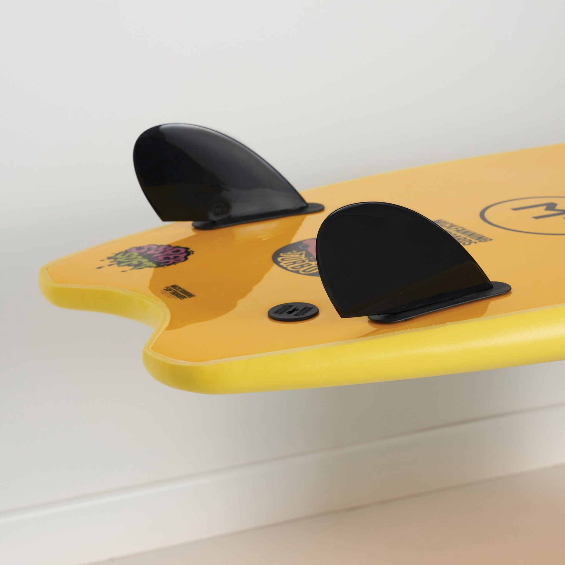Twin Turbo Super Soft - Softboard - 5&#39;8 and 5&#39;10 - Sunshine/Orange - ManGo Surfing