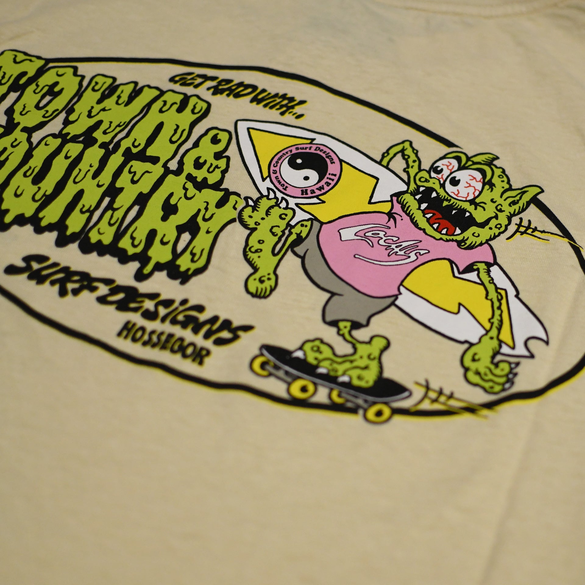 T&amp;C Surf Designs Get Rad Short Sleeve T-Shirt - Greige