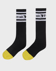 T&C Surf Designs Pearl Socks - Black/White/Yellow