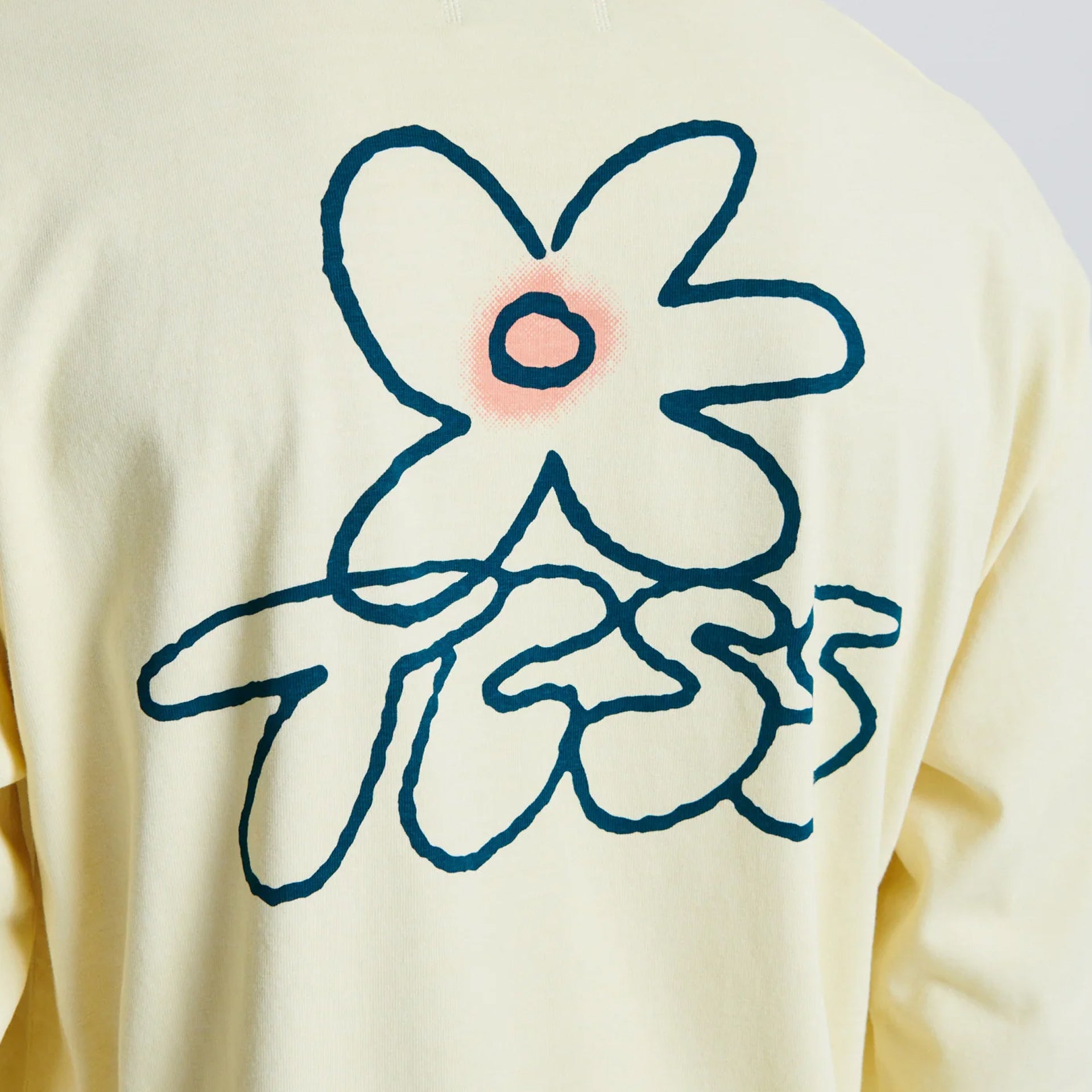 The Critical Slide Society Mens Bloom Long Sleeve T-Shirt - Banana - ManGo Surfing