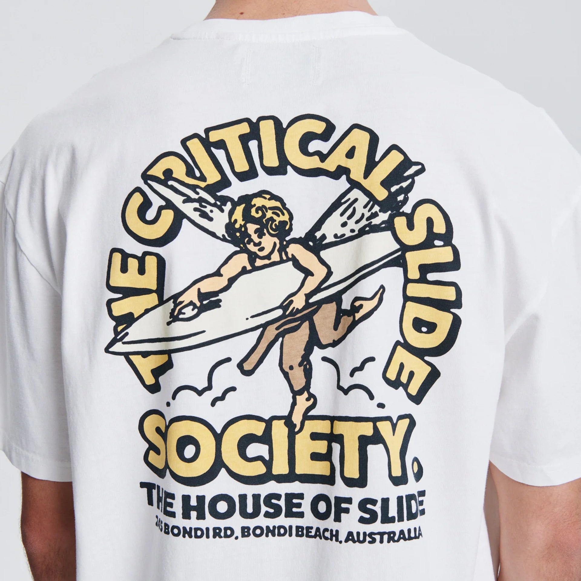 The Critical Slide Society Mens Cupid T-Shirt - Vintage White - ManGo Surfing