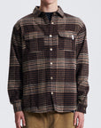 The Critical Slide Society Mens Huski Overshirt - Brown - ManGo Surfing