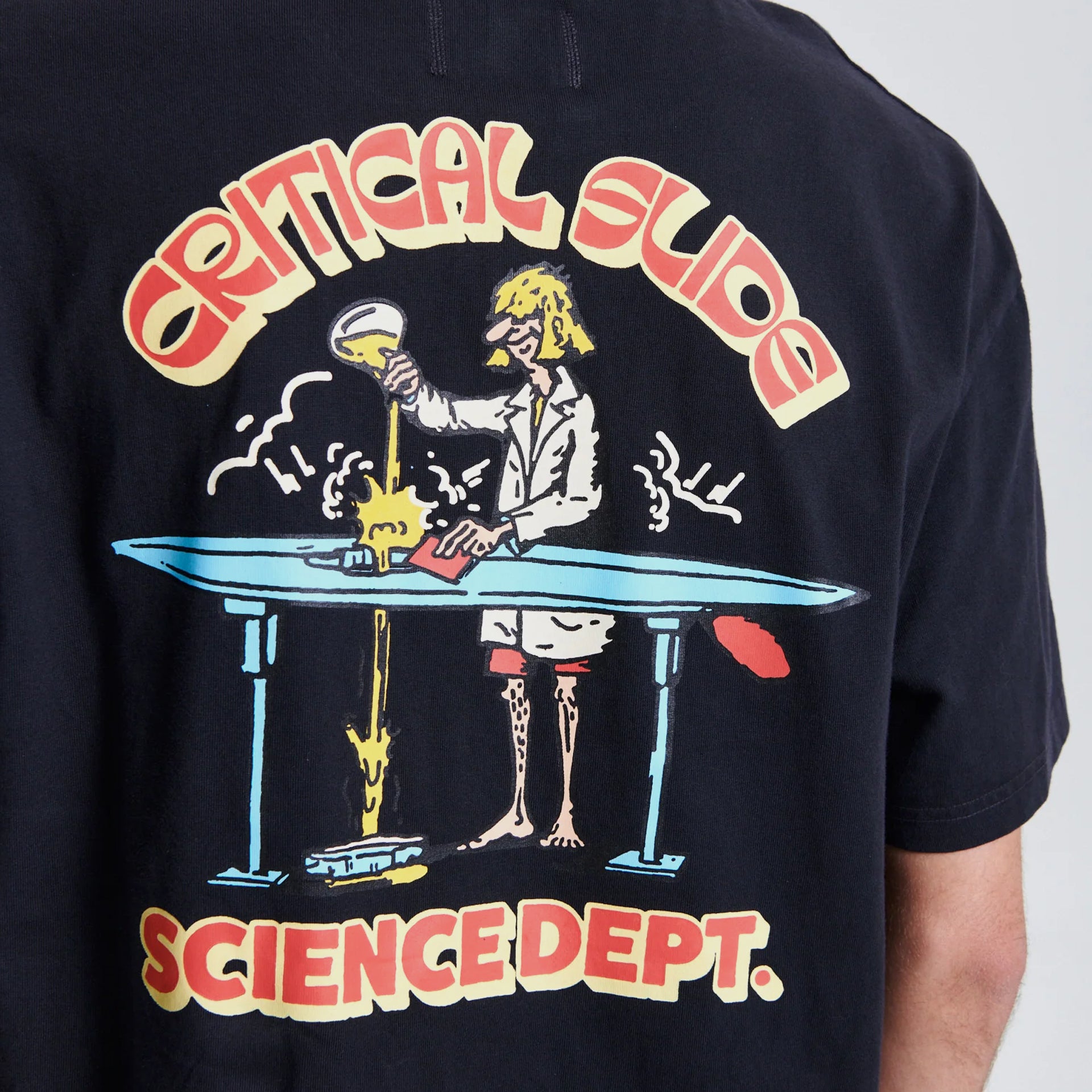 The Critical Slide Society Mens Scientist T-Shirt - Vintage Black - ManGo Surfing