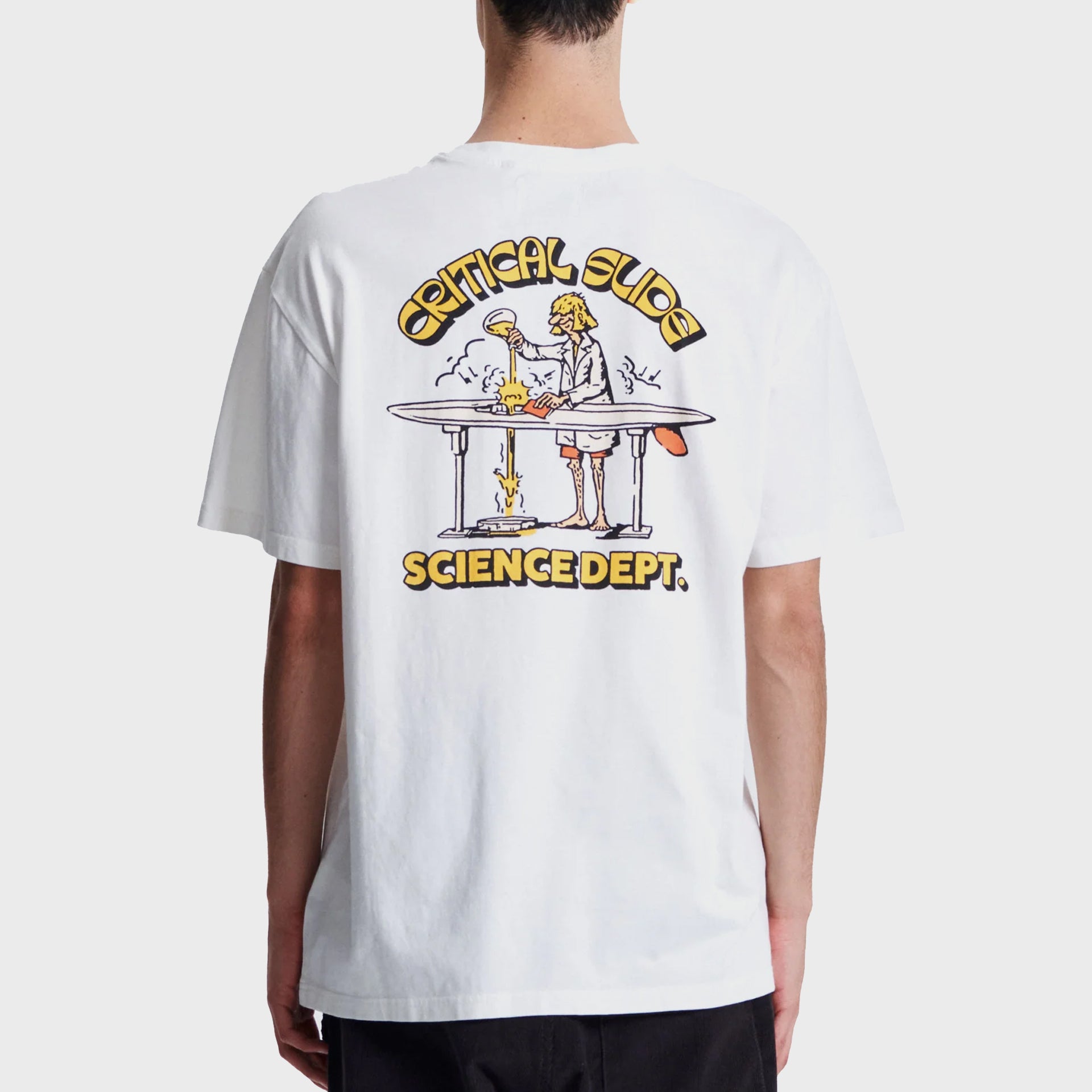The Critical Slide Society Mens Scientist T-Shirt - Vintage White - ManGo Surfing