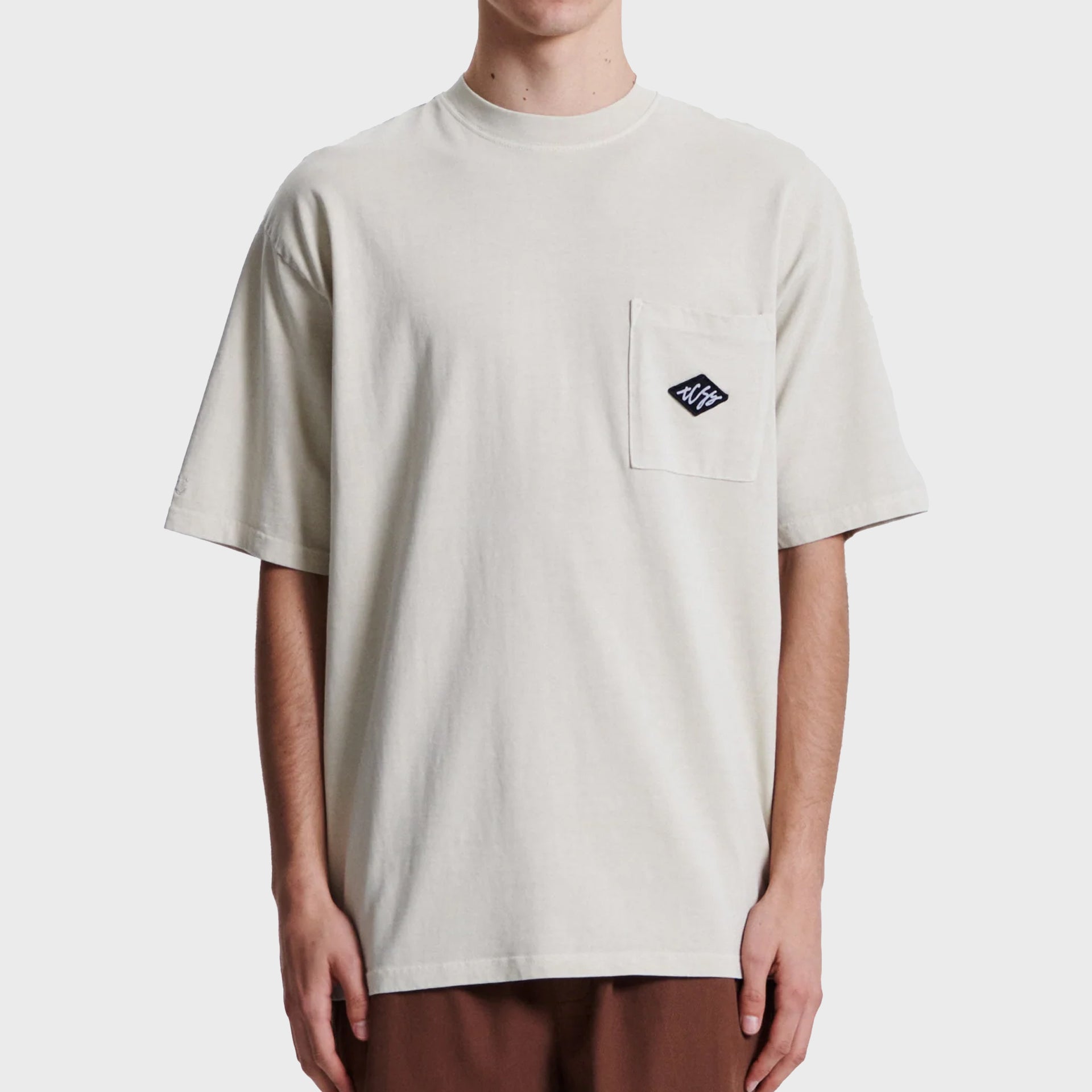 The Critical Slide Society Mens Scribble Pocket T-Shirt - Bone - ManGo Surfing