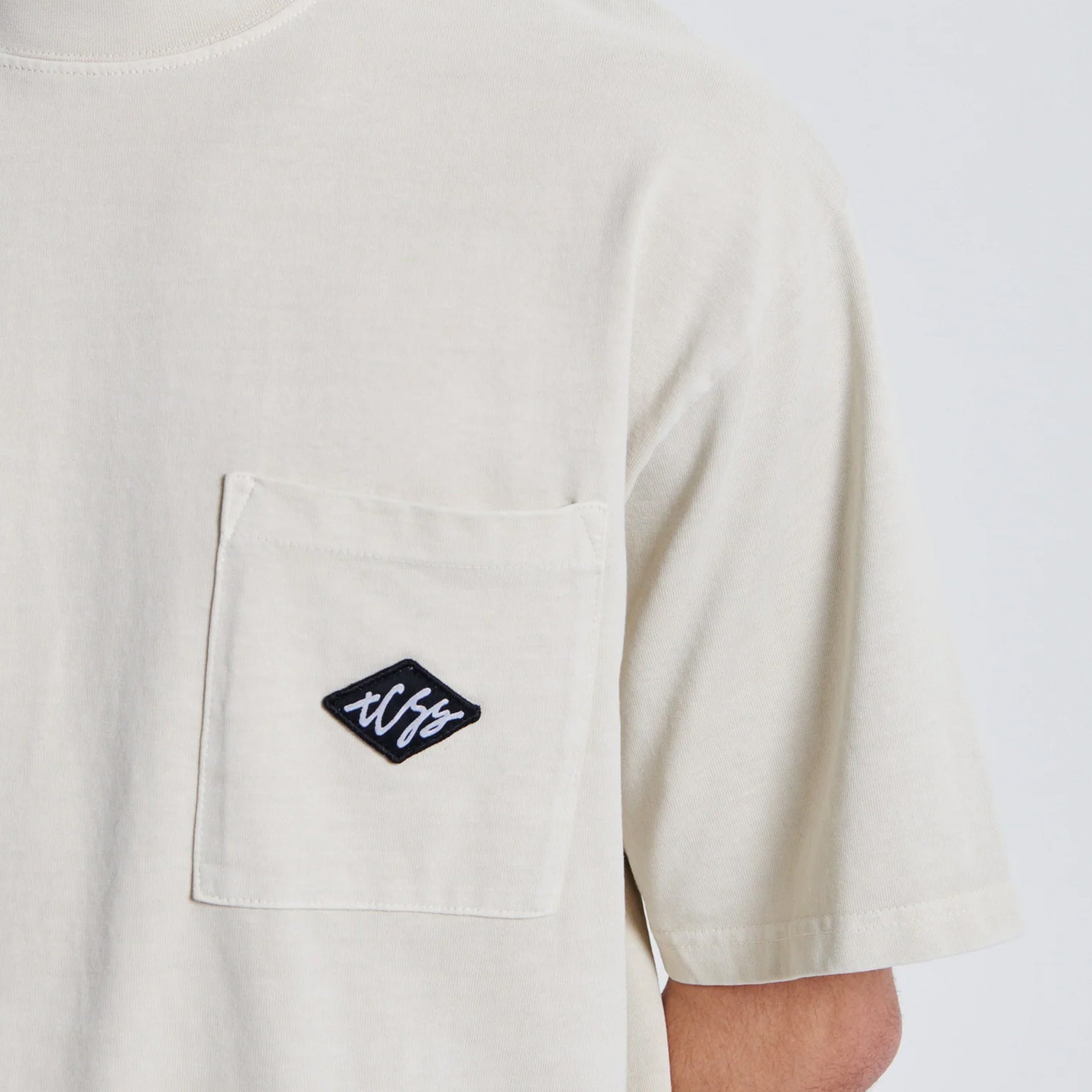 The Critical Slide Society Mens Scribble Pocket T-Shirt - Bone - ManGo Surfing
