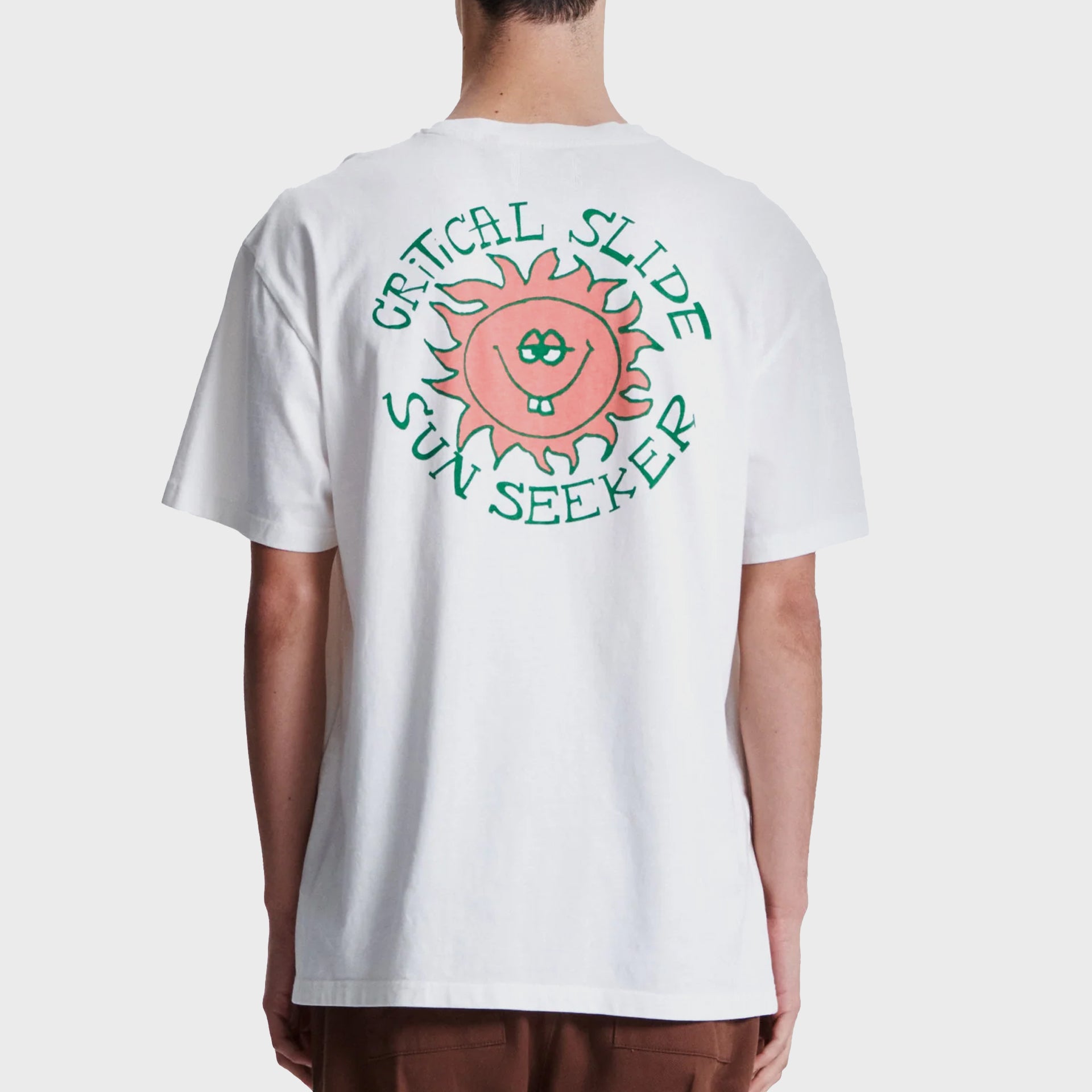 The Critical Slide Society Mens Seeker T-Shirt - Vintage White - ManGo Surfing