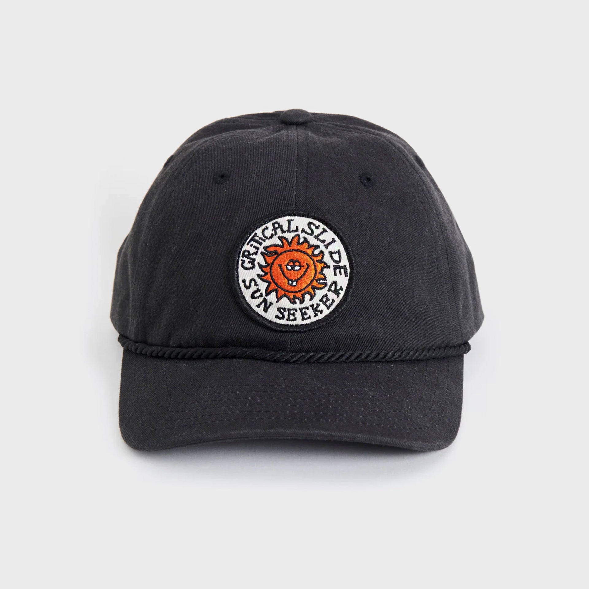 The Critical Slide Society Mens Seeker Twill Cap - One Size - Black - ManGo Surfing