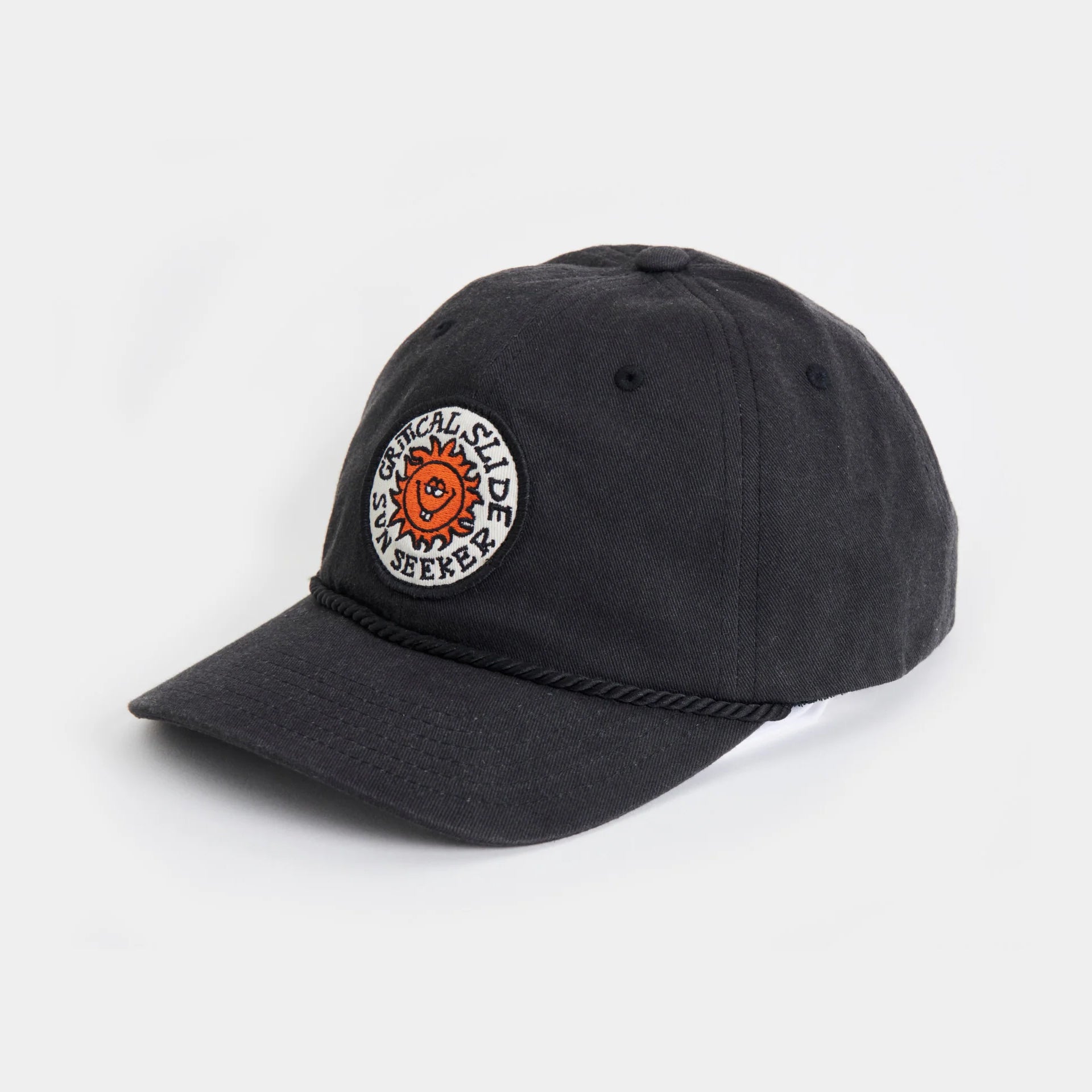 The Critical Slide Society Mens Seeker Twill Cap - One Size - Black - ManGo Surfing