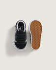 Vans Toddler Old Skool V Checkerboard Shoes - Black/Blue