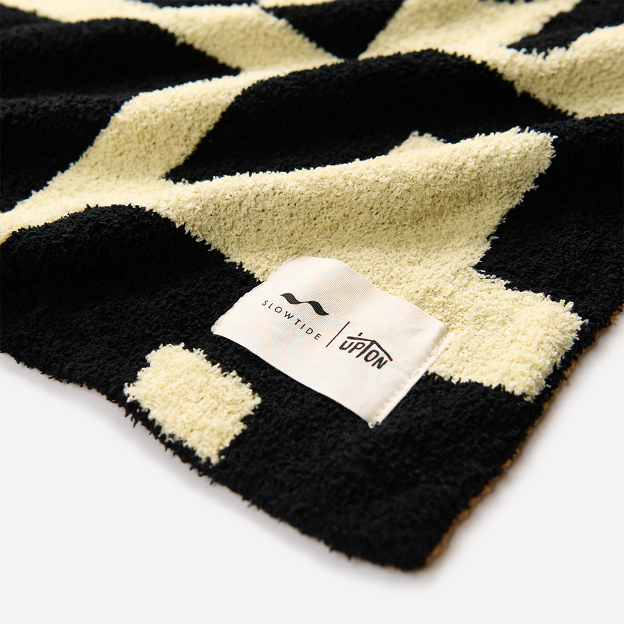 Slowtide Upton Plush Knit Throw Blanket - Black
