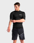 C-Skins UV Skins Mens Basic Short Sleeve Rash Vest - Black - ManGo Surfing