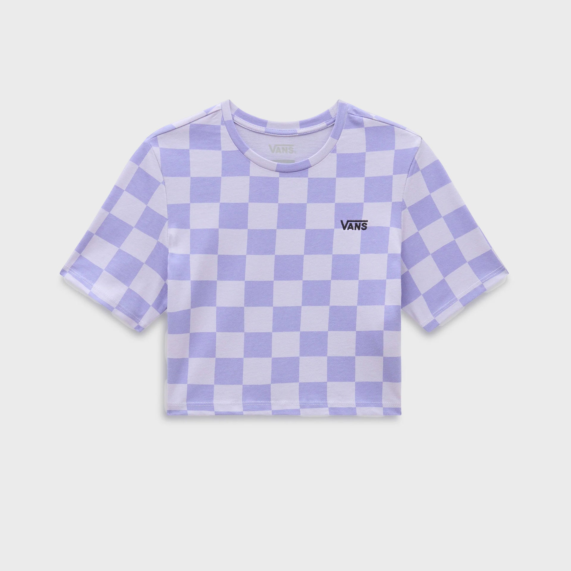 Vans Checker Crew Crop T-Shirt - Cosmic Sky - ManGo Surfing