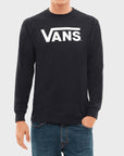 Vans Classic Mens Long Sleeve T-Shirt - Black/White - ManGo Surfing