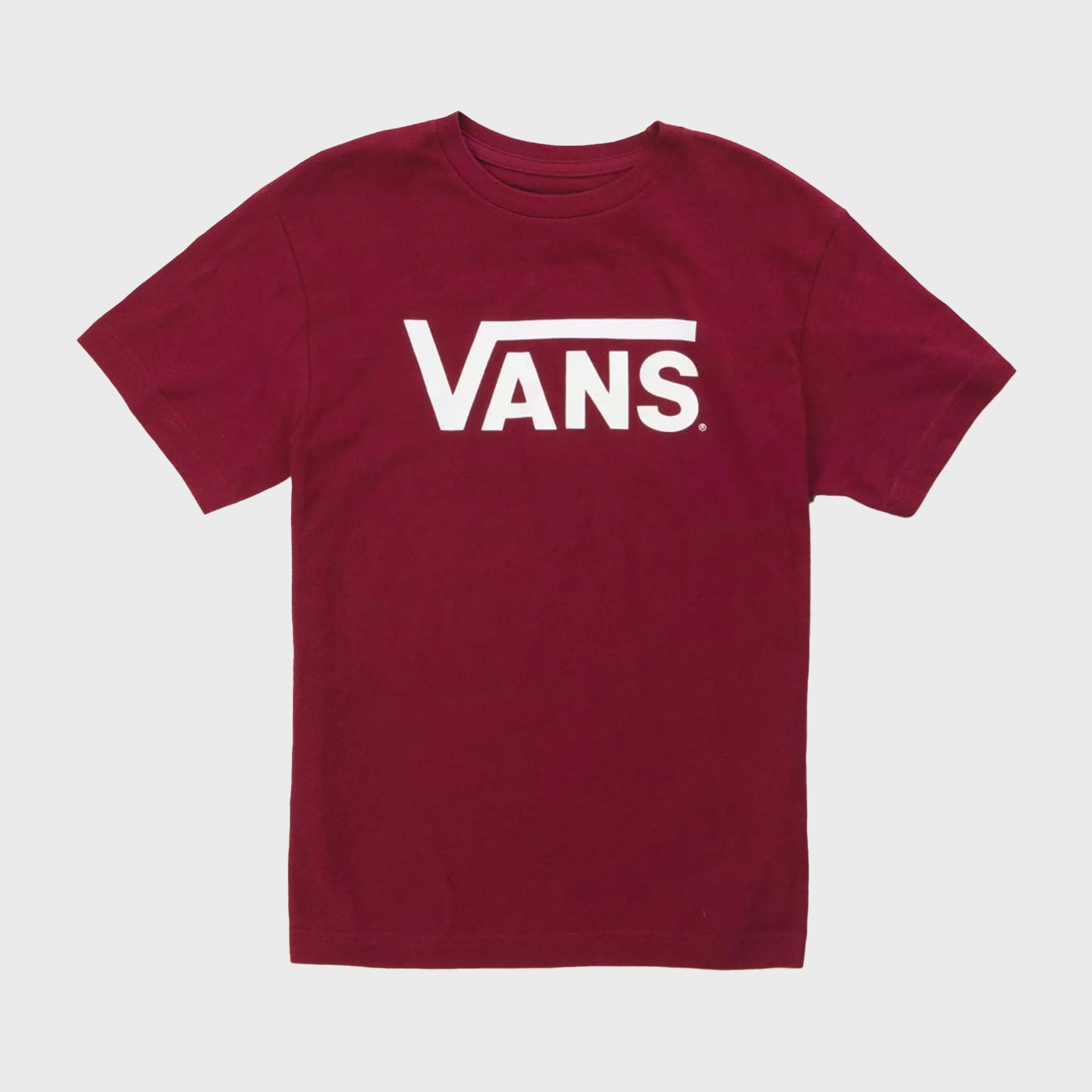 Vans Classic Mens T-Shirt - Burgundy/White - ManGo Surfing