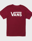 Vans Classic Mens T-Shirt - Burgundy/White - ManGo Surfing