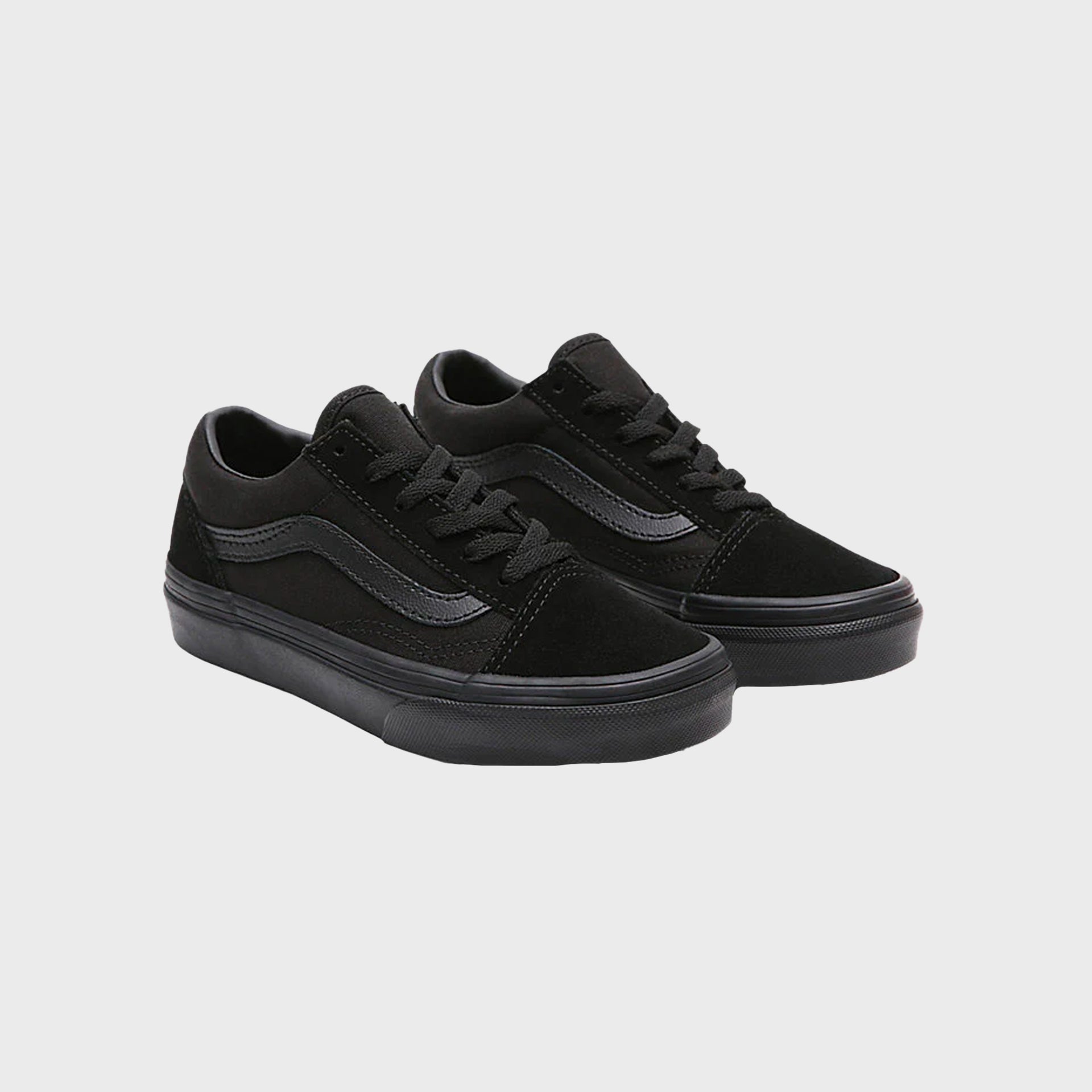 Vans Old Skool Kids Shoes - Black/Black - ManGo Surfing