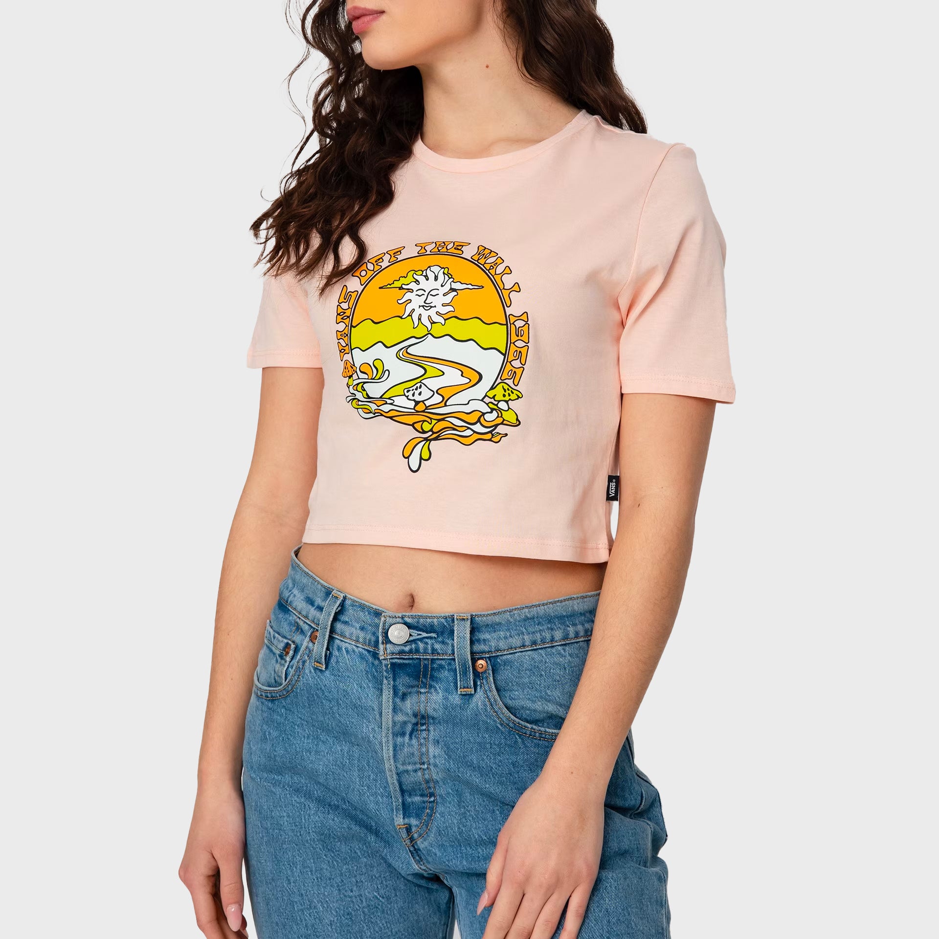 Vans Resort Mix Women&#39;s Crop T-Shirt - Tropical Peach - ManGo Surfing