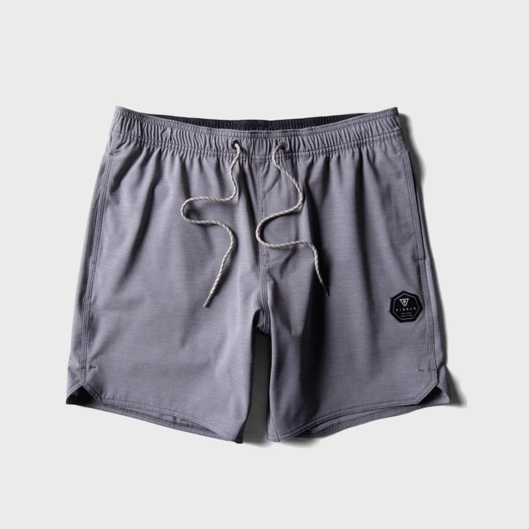 Vissla Mens Breakers 16.5" Ecolastic Shorts - Gunmetal - ManGo Surfing