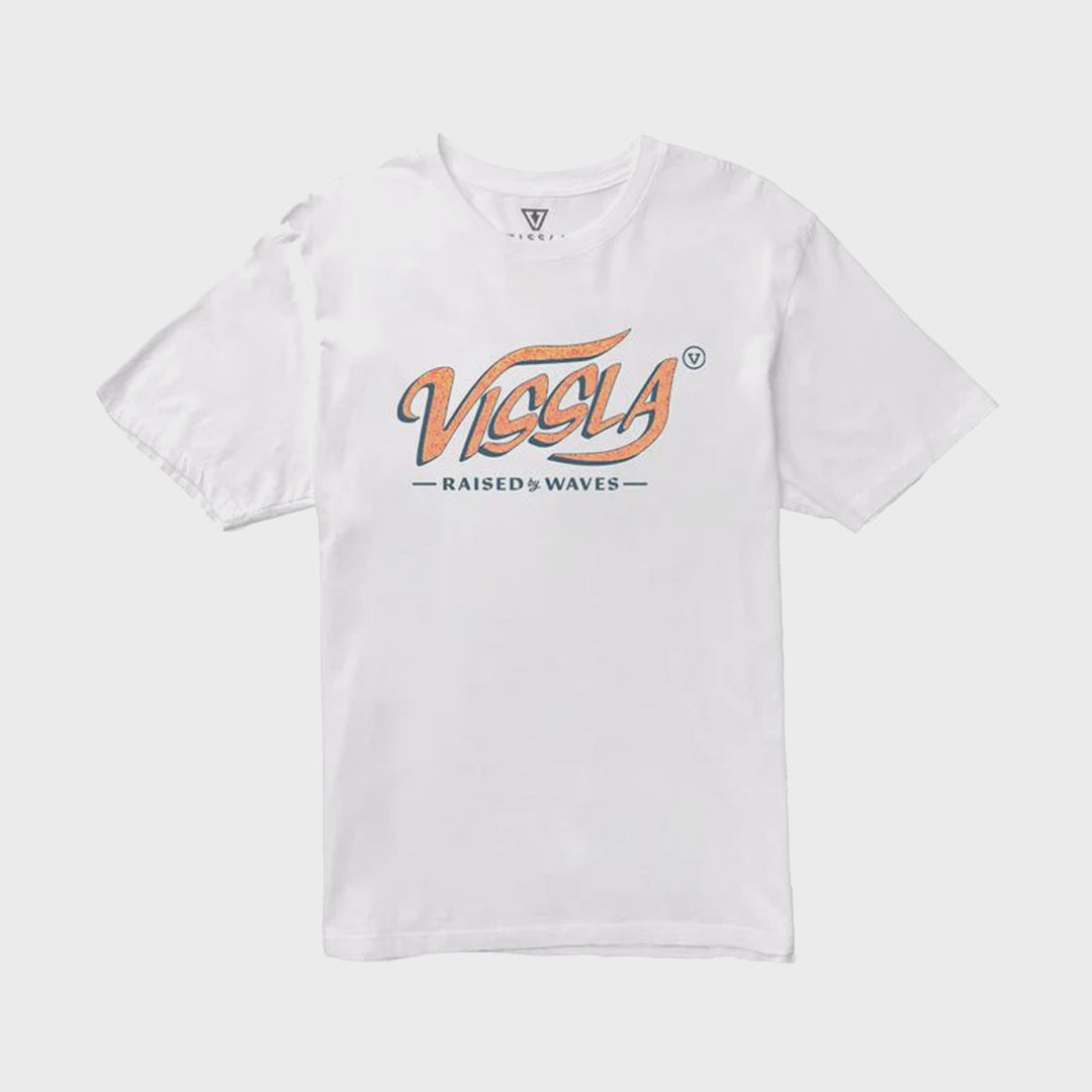 Vissla Mens Speedy Organic T-Shirt - White - ManGo Surfing