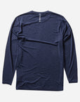 Vissla Mens Twisted Eco Long Sleeve T-Shirt - Dark Navy Heather - ManGo Surfing