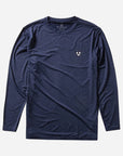 Vissla Mens Twisted Eco Long Sleeve T-Shirt - Dark Navy Heather - ManGo Surfing