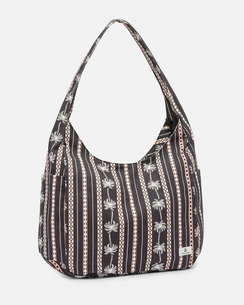 Volcom Schoolyard Canvas Hobo Tote-Bag - Black Combo - ManGo Surfing