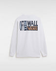 Vans Mens Off the Wall II Logo Long Sleeve T-Shirt - White - ManGo Surfing